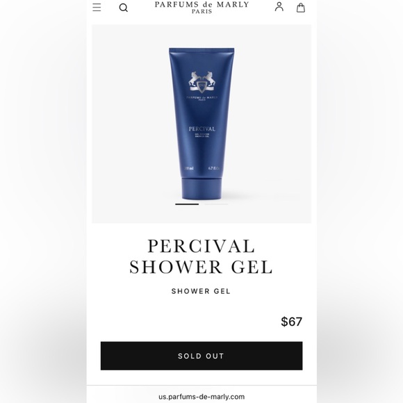 PARFUMS DE MARLY PERCIVAL 6.76 OZ. SHOWER GEL (BRAND NEW IN SEALED BOX) - Picture 1 of 4